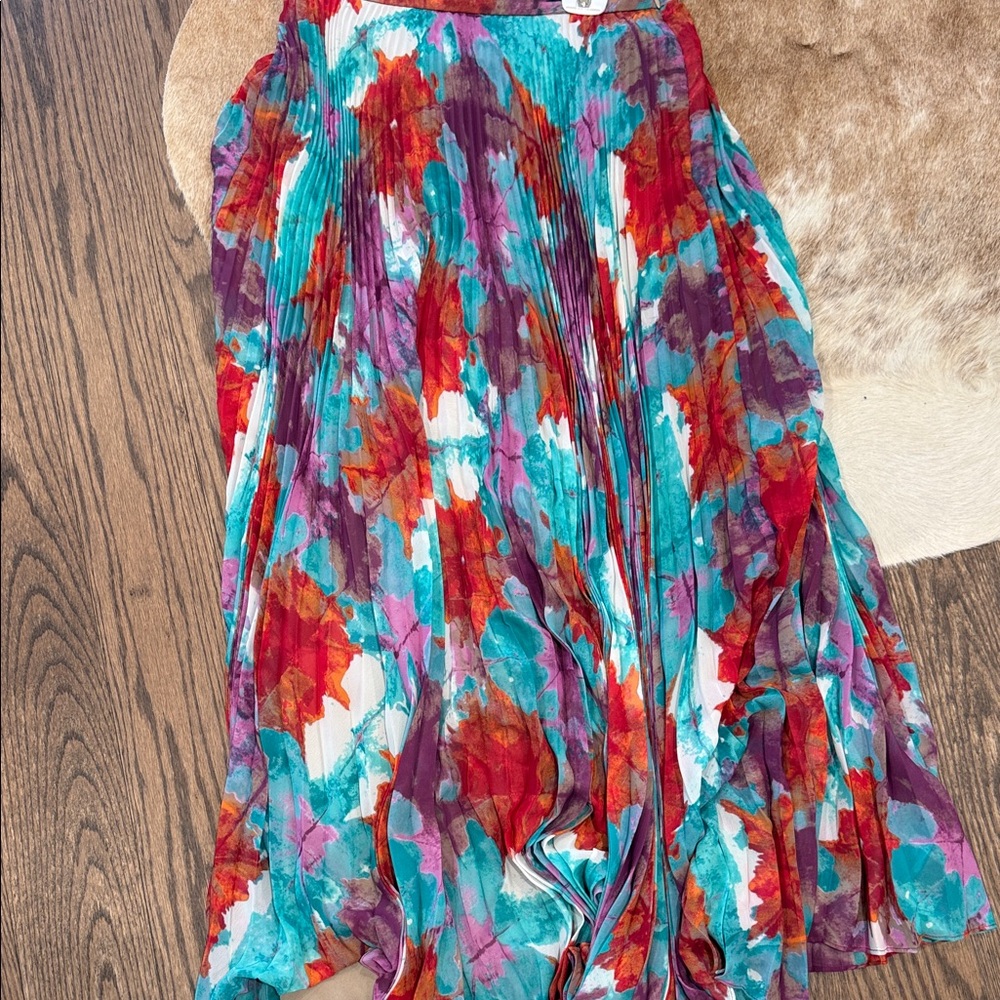 Laundry By Shelli Segal Vibrant Floral Maxi Skirt